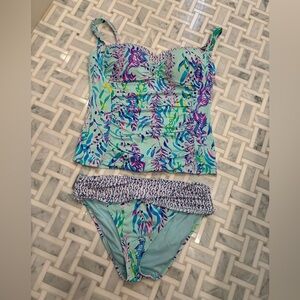 Lilly Pulitzer Multicolor Floral Tankini